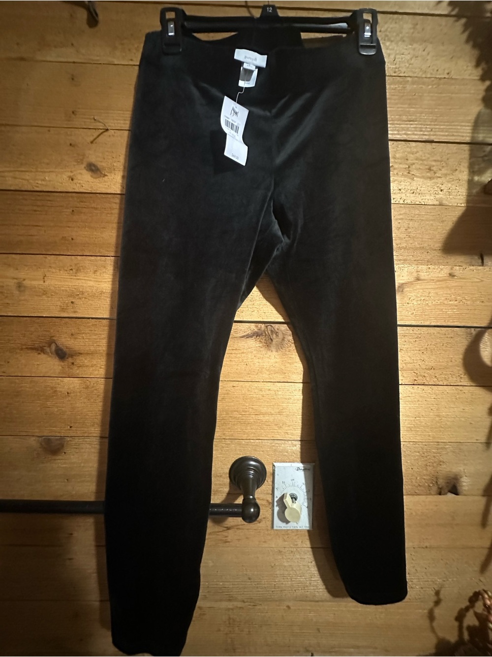J. Jill Black Velour Leggings - Plush Stretch Pull-On
